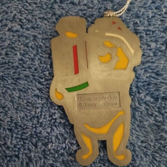 Disney Movie Club Winnie the Pooh Stain Glass Holiday Ornament Vintage - Picture 2 of 4